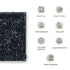 Glaze Grey Bathmat (Pack of 2)